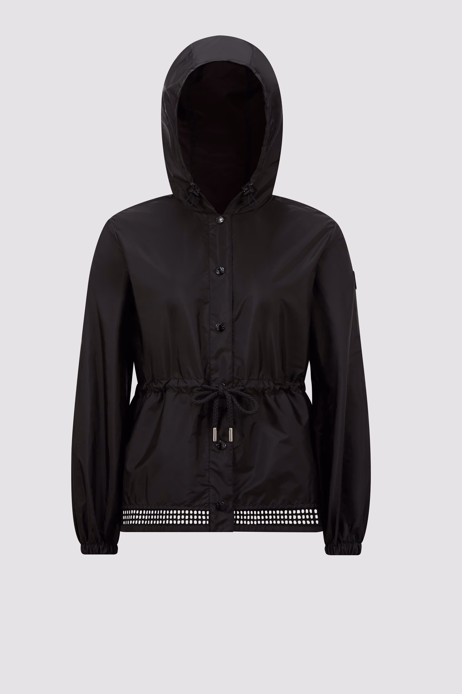 Rochebonne Hooded Taffeta Jacket Women Black Moncler 2